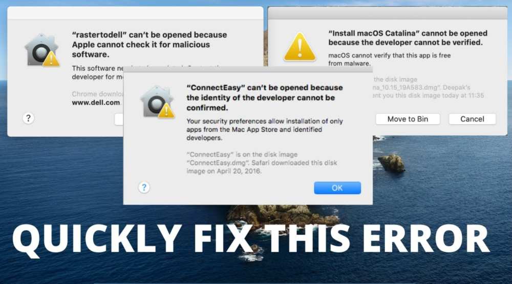 How To Fix An App That Cannot Be Opened Because The Developer Cannot Be Verified