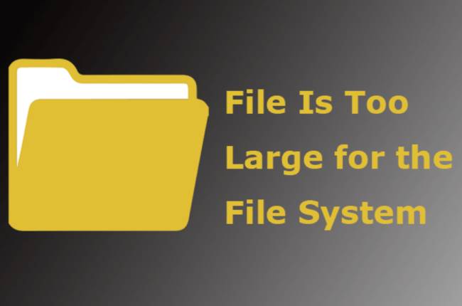 How To Fix ‘File Too Large For Destination File System’ Error In Windows